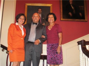 TBTK Chairperson, Mrs. Betty Veloso-Garcia, with American friend Irving Spivey, while treated to fine dining at the exclusive Harvard Club in midtown Manhattan  by their gracious host,  Mrs. Loida Nicolas-Lewis, a prominent Phil-Am personality in the U.S. and CEO of Beatrice TLC Company. 