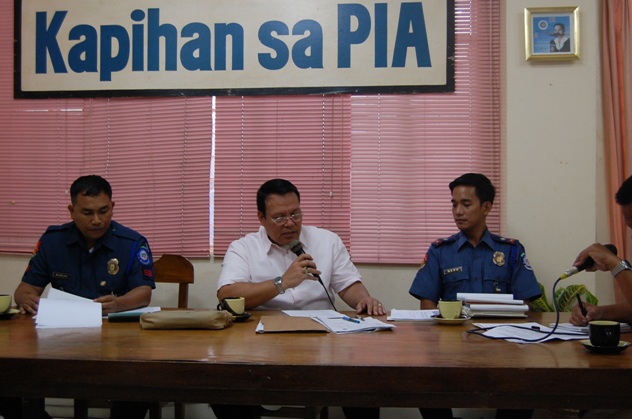 WITH A STIFFER PENALTY for gun possession in the pipelines, PSSUPT Edgardo Ingking urges gun-owners to register and get licenses for their guns in time for the final amnesty in October. Processing of gun documents start this month. (PIA)