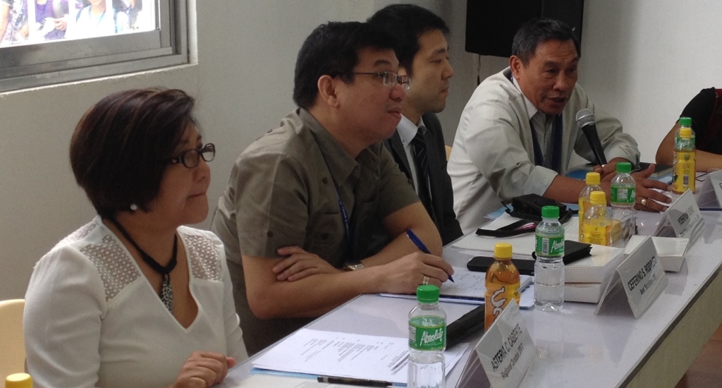 Asteria C. Caberte,DTI-7 Regional Director, Ceferino S. Rodolfo DTI Assistant Secretary, Yoshiyuki Euno, Chief, Poverty Reduction Division of JICA, Elpidio T. Magante, SUC President of BISU