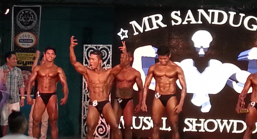 Mr. Bohol Sandugo 2015 Muscle Showdown winner June Lopena (#8) 