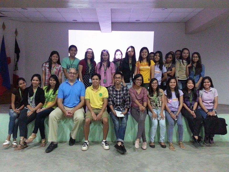 Students and volunteer speakers Ben, Roy, Nelson and Dalareich