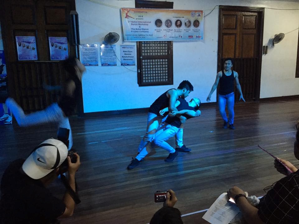 The Blue Way as presented to the media during an inaugural launch of the Bohol Dance Project Company as an output of the International Dance Workshop in Bohol, showcased Boholano talents presenting a piece choreographed by famous international dance icon Gigi Caciuleanu in cooperation with workshop mentors Nicola Ayoub and Guilliame Morgan. (rac/PIA-7/Bohol)