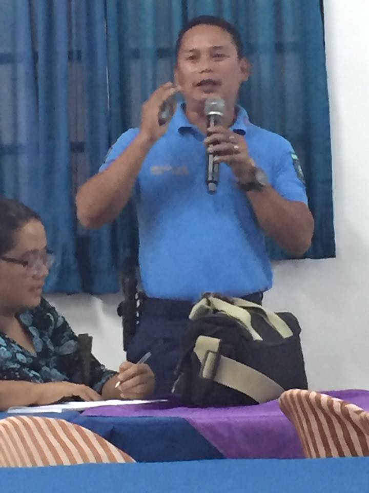 Lesser crimes in May 2016, reports city police operations chief SPO1 Celso Orapa at the CPOC. However, the crime solution efficiency also suffered in May 2016, registering only about 54%. (rac/PIA-7/Bohol)  