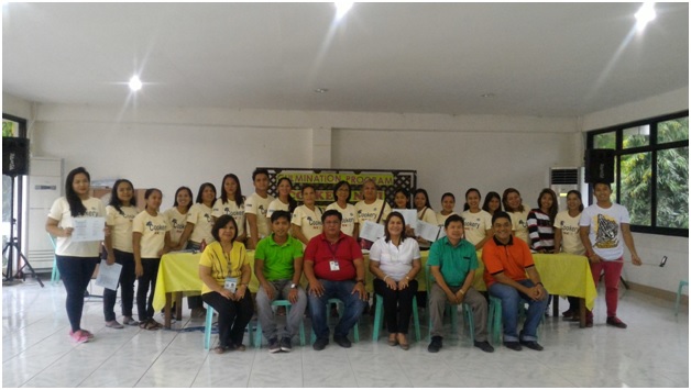 Photo:Culmination Program for the Skills Training on Cookery (TESDA NC-II)held at the Duero Function Hall on June 23, 2016.  The activity was conducted by TESDA funded under the BUB funds from the Department of Trade and Industry. (seated from left Ms. AvelinaSabandal, Mr. Albert Garsuta, Mr. Rey Anthony Regis, Mayor Conrada Amparo, Engr. ApolinarCadeliña and Mr. JomarLectana)